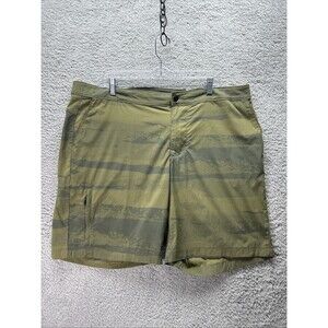 REI Co-Op Hiking Cycling Shorts Mens Size XXL Army Green Adjustable Waist